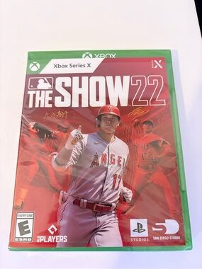 The Show 22 - Red Baseball Video Game Xbox series X CIB Excellent condition